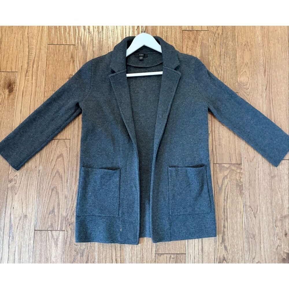 J.Crew Sophie merino wool cotton blend knit blazer jacket Xxs - Picture 8 of 9